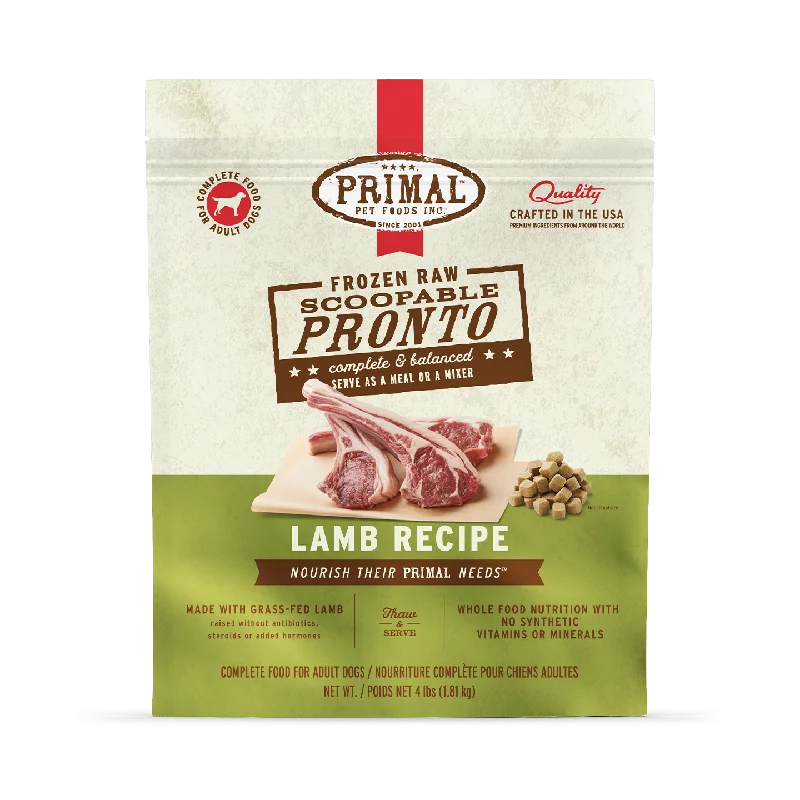 Frozen Raw Scoopable Pronto Dog Food <br> Lamb Recipe