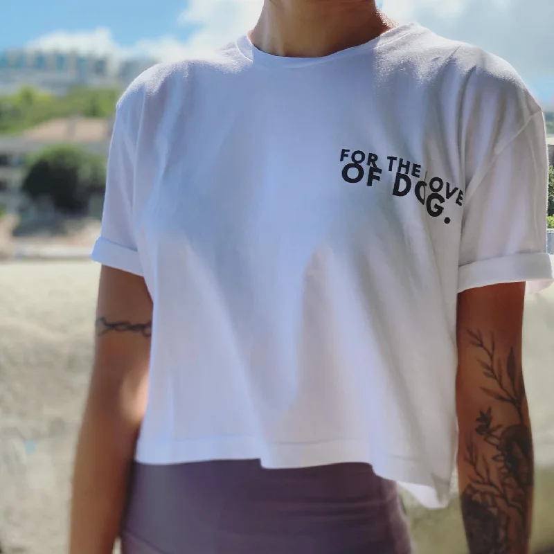 Crop Slogan Tee