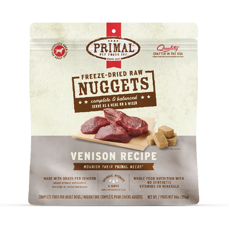 Freeze-Dried Raw Nuggets Dog Food <br> Venison Recipe