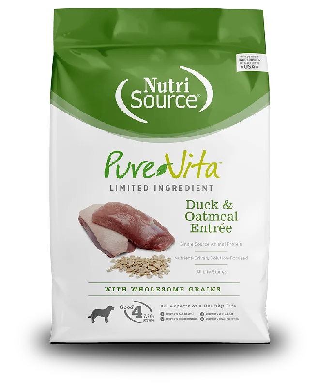 NutriSource® PureVita™ Limited Ingredient Duck & Oatmeal Entrée Dog Food