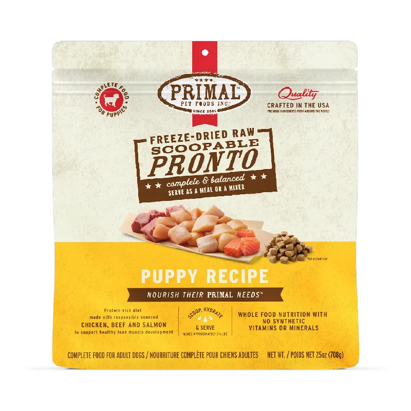 Freeze-Dried Raw Scoopable Pronto Dog Food <br> Puppy Recipe