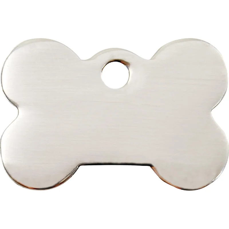 Flat Stainless Steel Bone Dog ID Tag