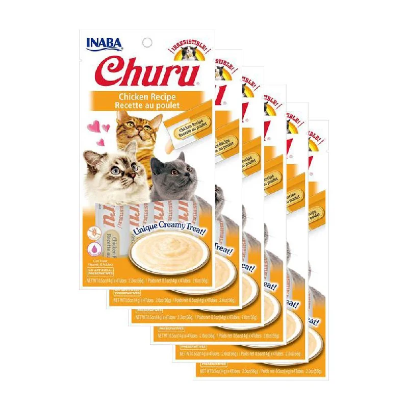 Inaba Churu Puree Chicken Cat Treats 56g x 6