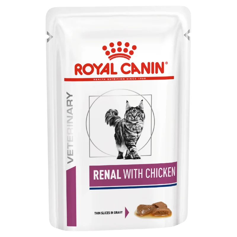 Royal Canin Veterinary Diet Cat Renal Chicken Wet Food Pouch 85g