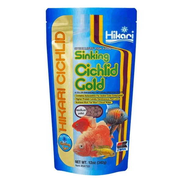 Hikari Cichlid Gold Sinking Medium Pellet 342g