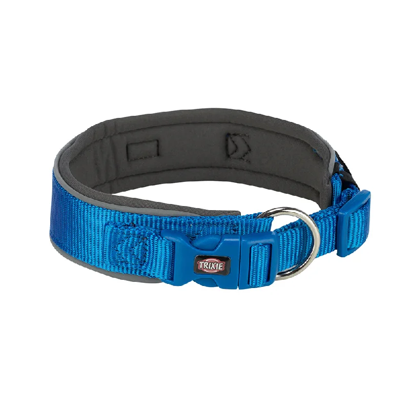 Trixie Premium Collar Extra Wide Royal Blue